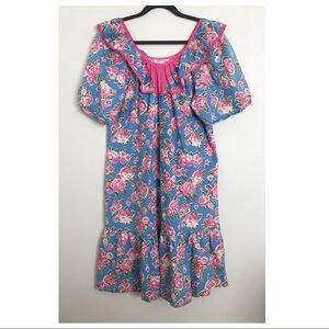 Liberty House Floral House Dress Muumuu Ruffle Dress